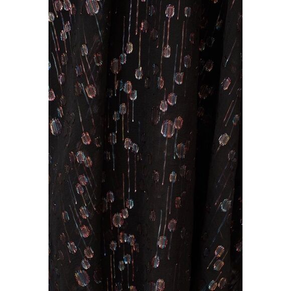 Free People x Mestiza Brianna Metallic Strapless Ruffle Tiered Gown $795 Sz 10 - Picture 7 of 8